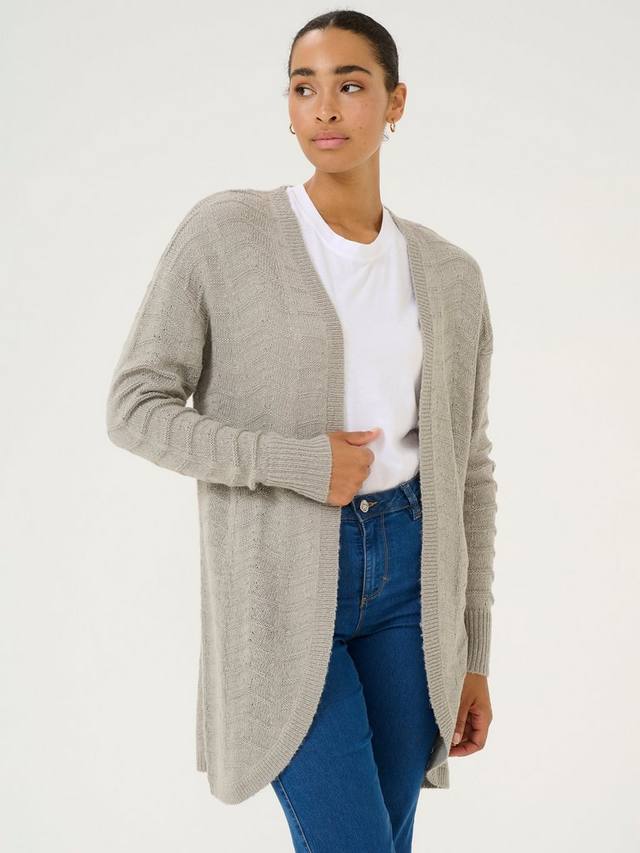 Удлиненный кардиган emria с открытым вырезом KAFFE, серый
Удлиненный кардиган emria с открытым вырезом KAFFE, серый