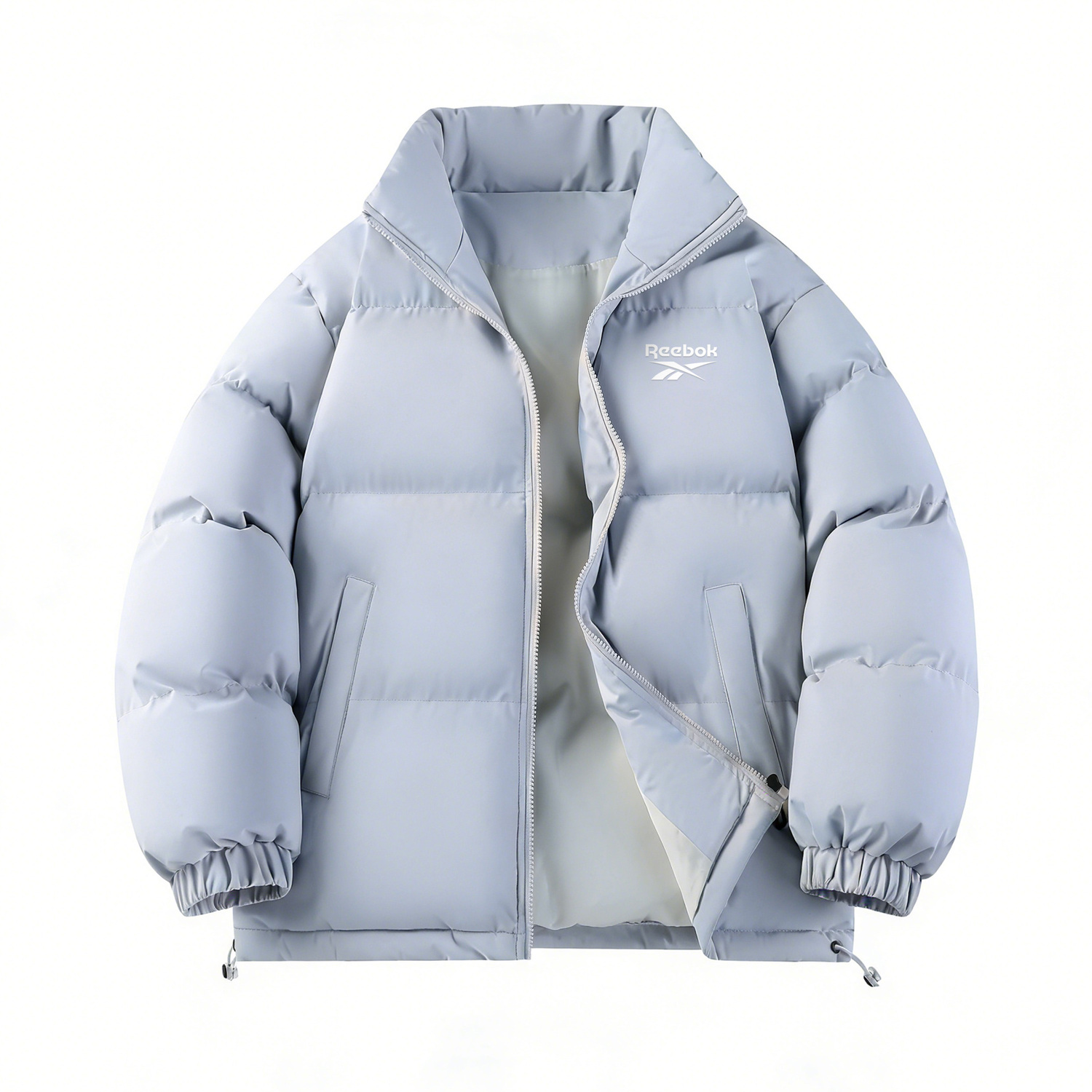 Пуховики Unisex с воротником стойкой, умеренная длина Reebok, sky синий
Пуховики Unisex с воротником стойкой, умеренная длина Reebok, sky синий