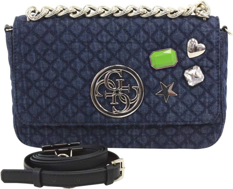Guess женская стеганая сумка через плечо Lux из искусственной кожи, синяя
Guess женская стеганая сумка через плечо Lux из искусственной кожи, синяя