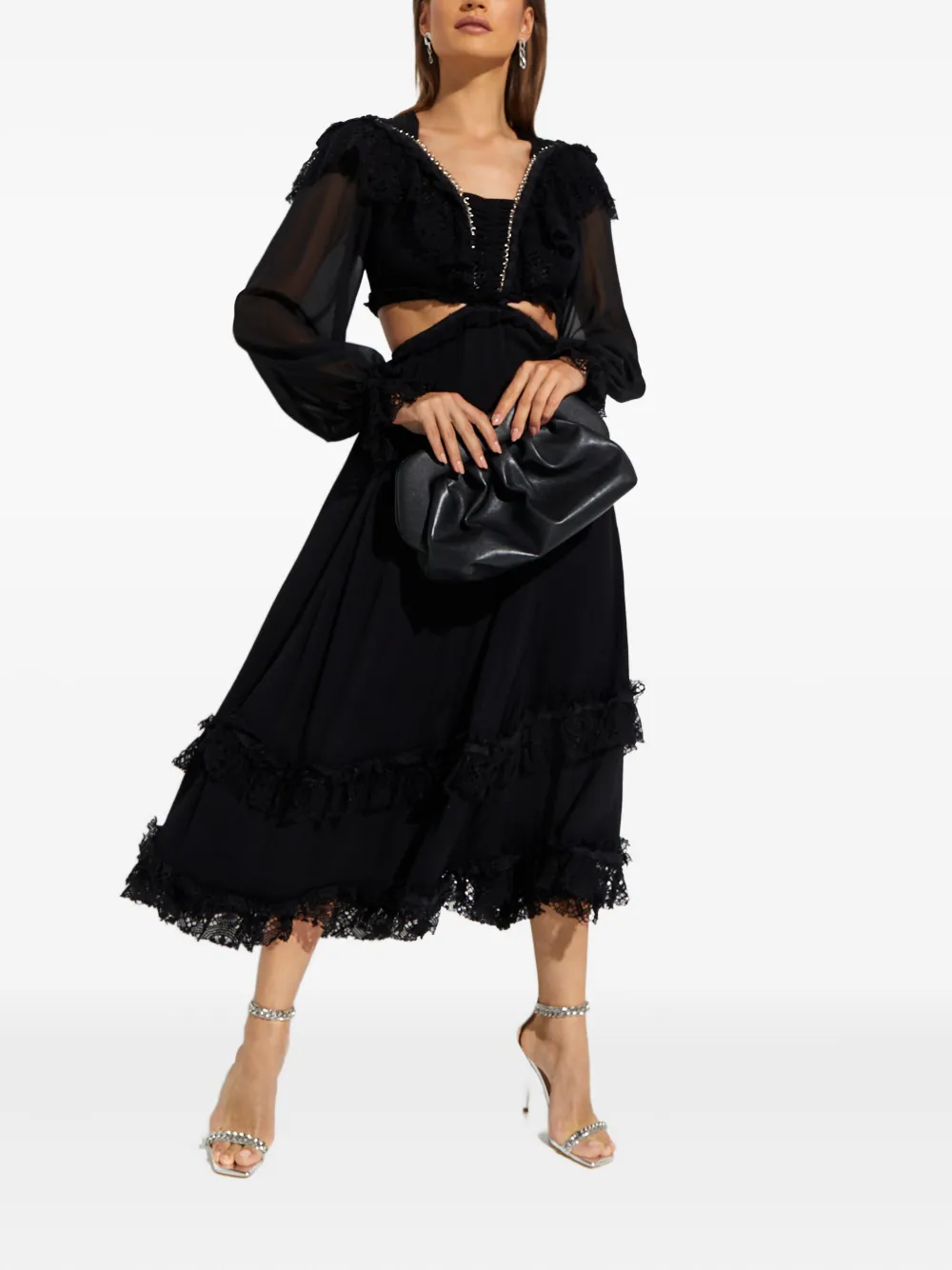 Кружевное миди-платье Zinna Ixiah, черный
Кружевное миди-платье Zinna Ixiah, черный