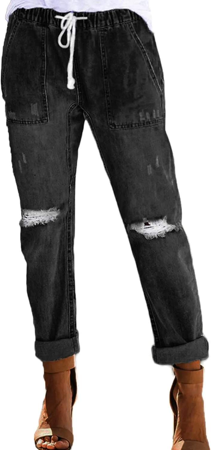 Прямые джинсы GPCHAN для женщин с эластичным поясом на шнурке
Прямые джинсы GPCHAN для женщин с эластичным поясом на шнурке