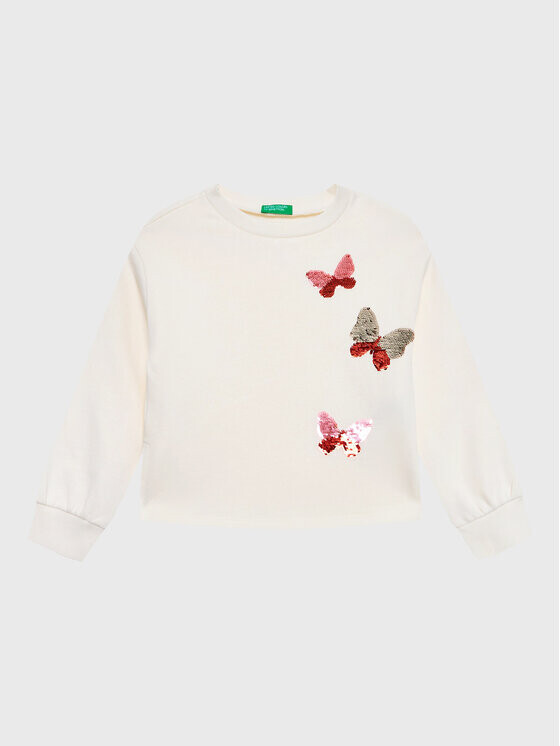 Толстовка обычного кроя United Colors Of Benetton, экрю
Толстовка обычного кроя United Colors Of Benetton, экрю