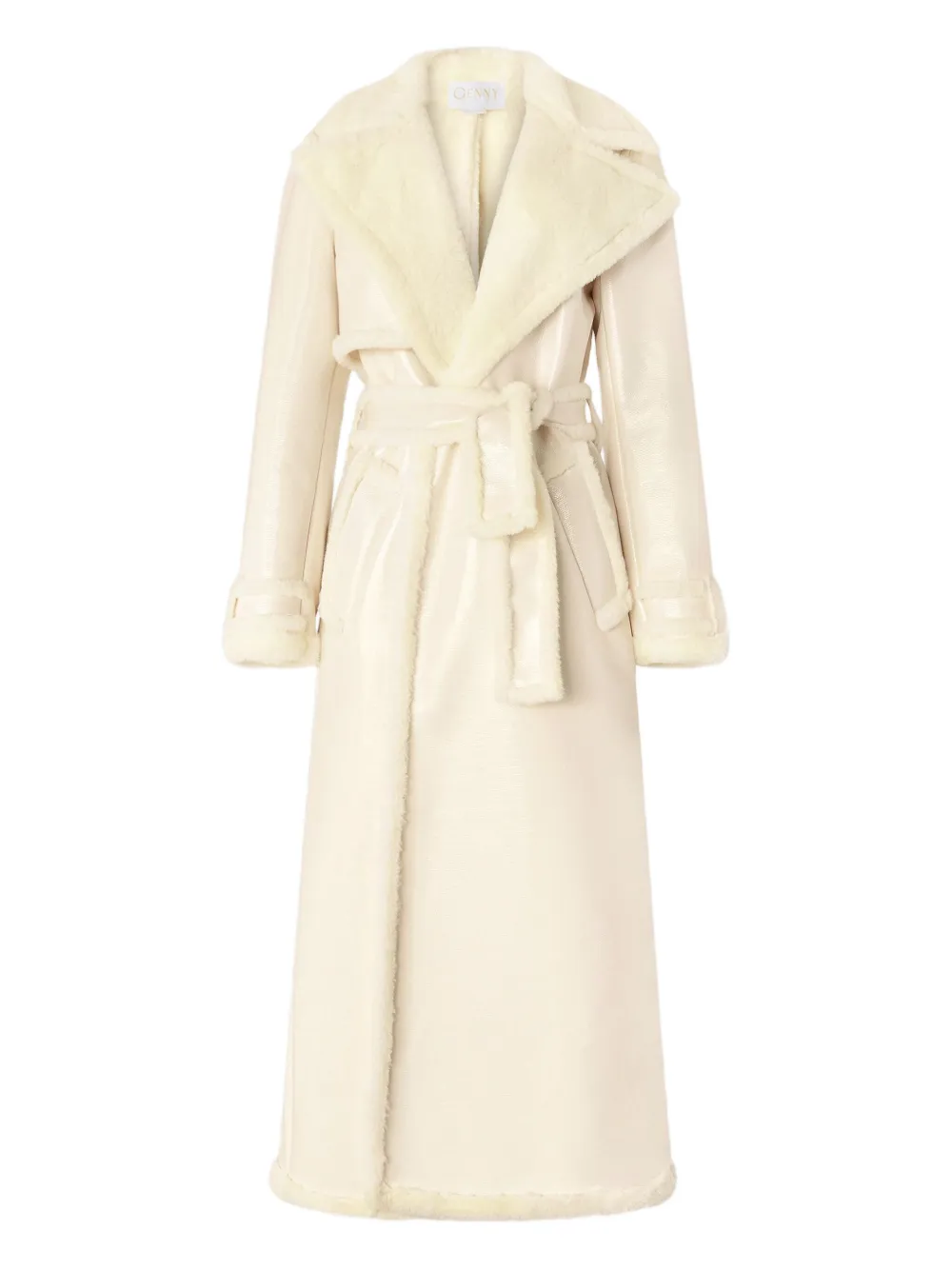 Пальто из искусственного меха с поясом Genny, белый
Пальто из искусственного меха с поясом Genny, белый