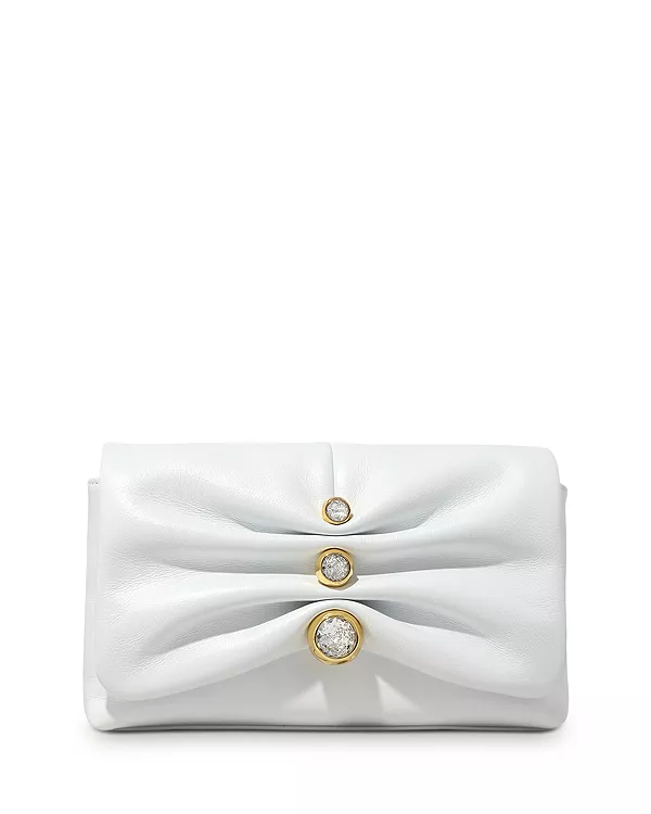 Сумка через плечо с кристальными складками Alexis Bittar, белый
Сумка через плечо с кристальными складками Alexis Bittar, белый