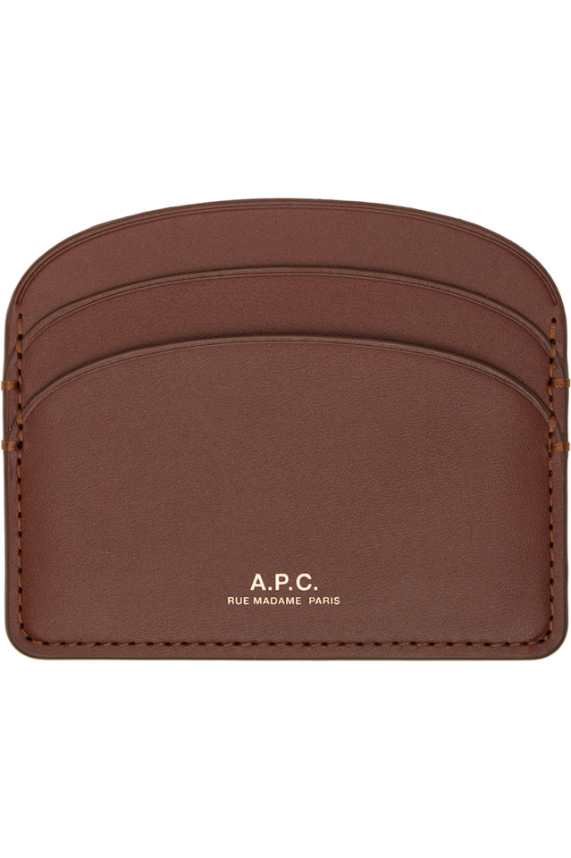 A.P.C. Коричневый полукруглый держатель для карт
A.P.C. Коричневый полукруглый держатель для карт