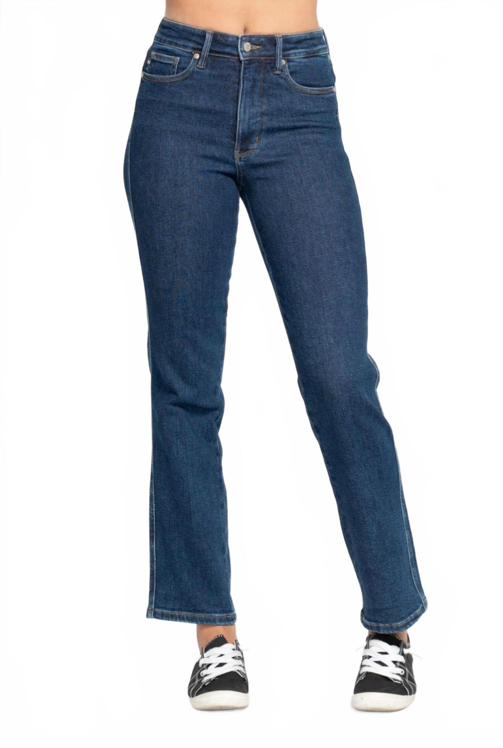 Темно-синие классические прямые джинсы с эффектом контроля живота Judy Blue
Темно-синие классические прямые джинсы с эффектом контроля живота Judy Blue