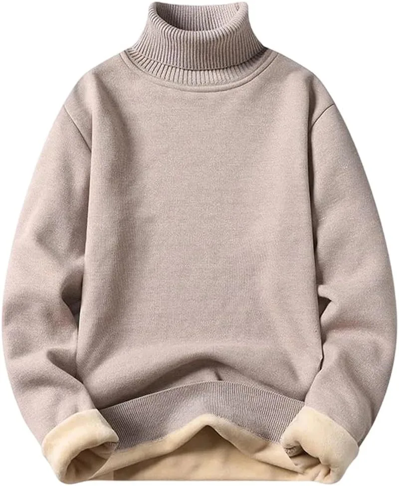 Мужской утепленный свитер-водолазка из флиса
Мужской утепленный свитер-водолазка из флиса