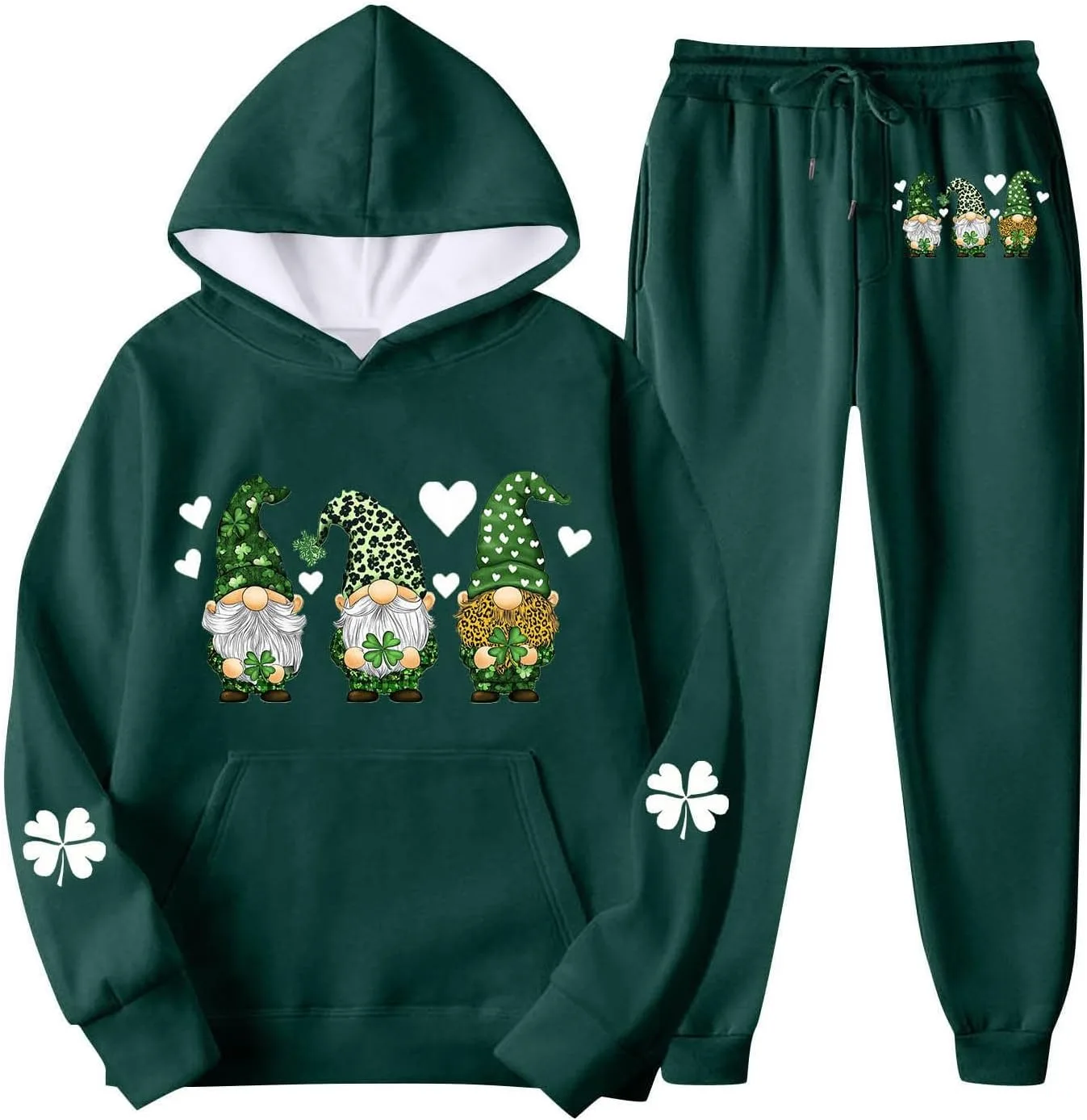 Женский спортивный костюм из 2 предметов с принтом St Patrick’s Day, худи и брюки Ruziyoog
Женский спортивный костюм из 2 предметов с принтом St Patrick’s Day, худи и брюки Ruziyoog