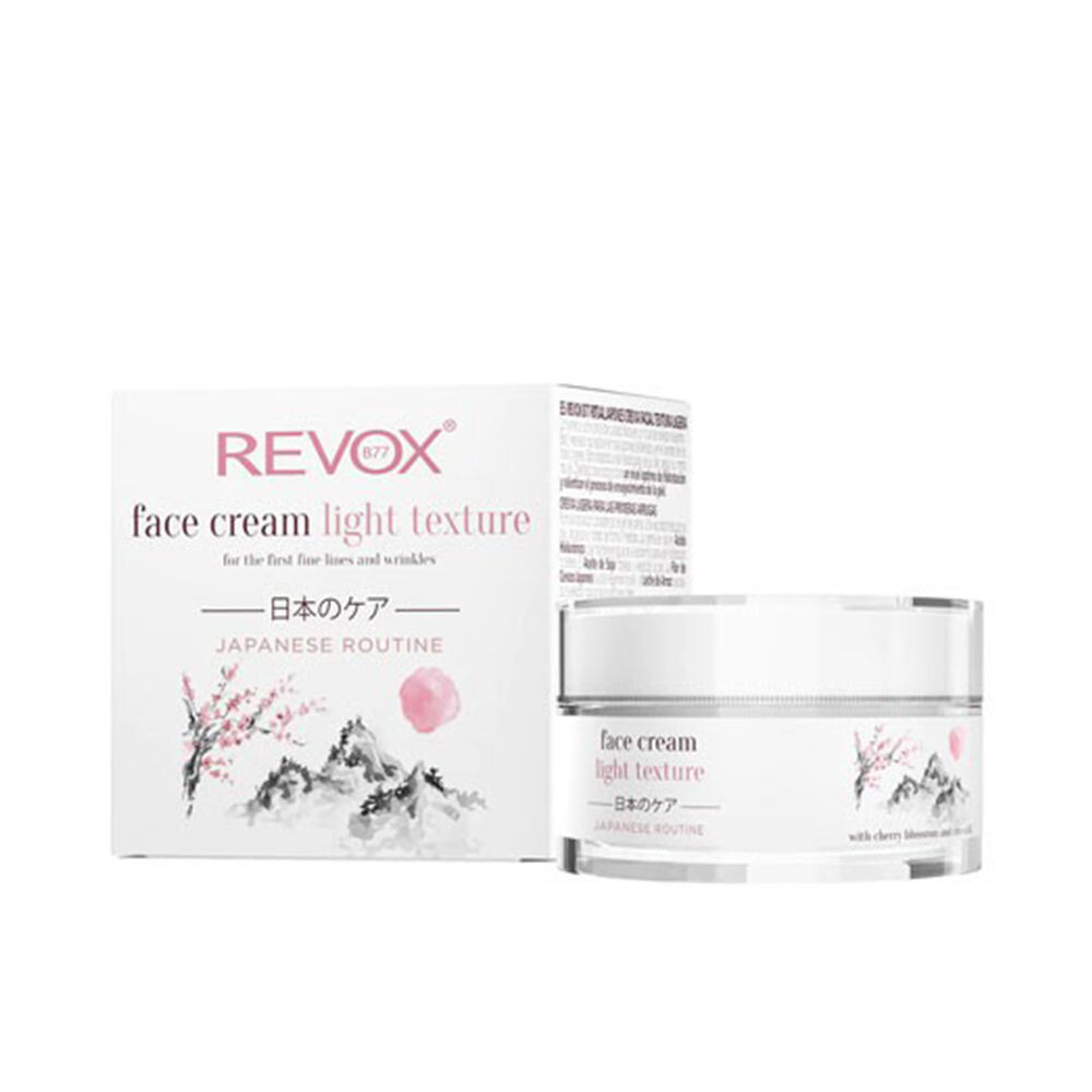 Увлажняющий крем для ухода за лицом Japanese ritual face cream light texture Revox, 50 мл
Увлажняющий крем для ухода за лицом Japanese ritual face cream light texture Revox, 50 мл