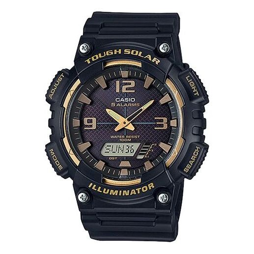 Часы CASIO Waterproof Sports Solar Powered Mens Black/Gold Analog/Digital Combo, черный
Часы CASIO Waterproof Sports Solar Powered Mens Black/Gold Analog/Digital Combo, черный