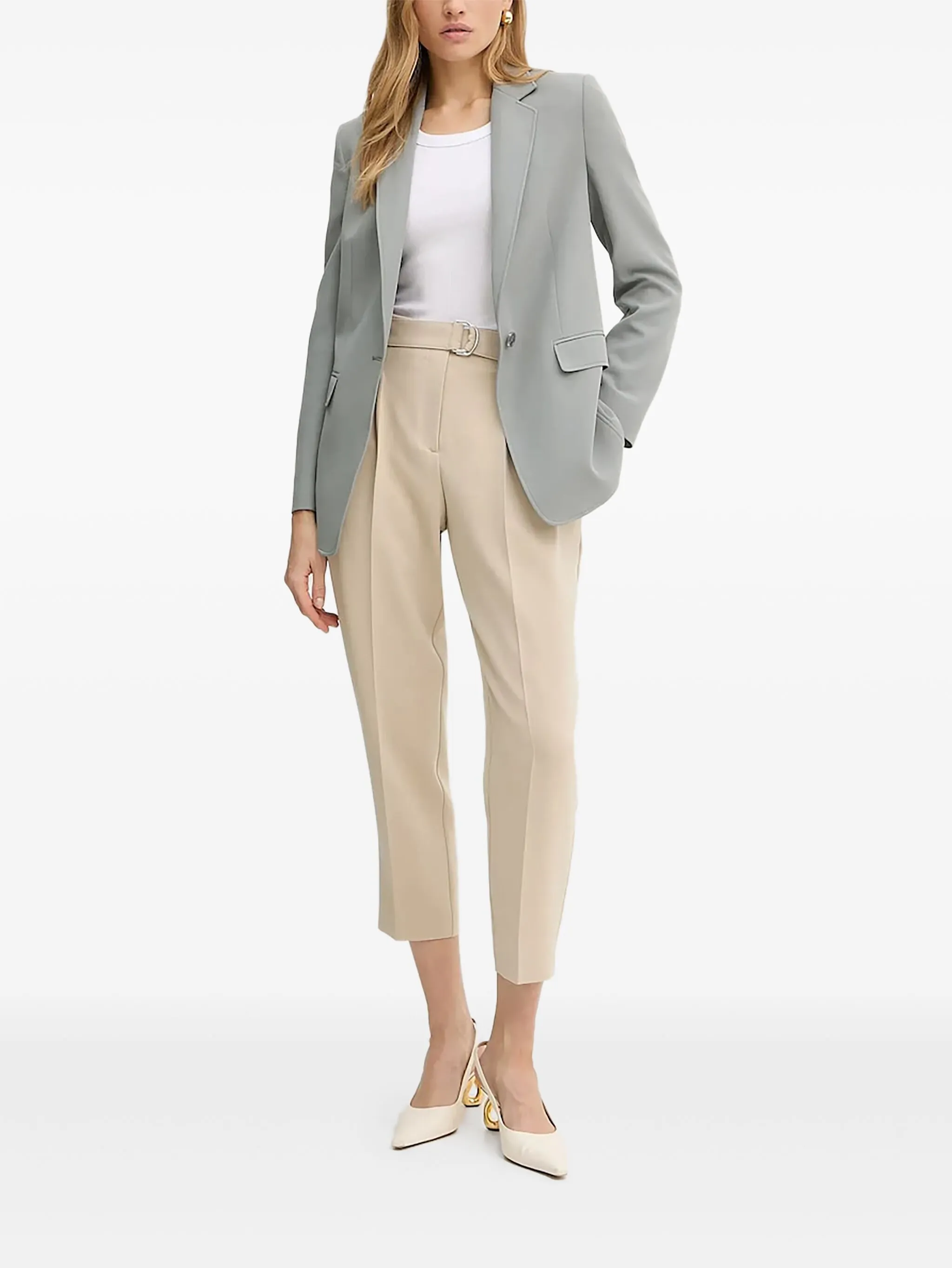 Брюки со складками Boss, бежевый
Брюки со складками Boss, бежевый