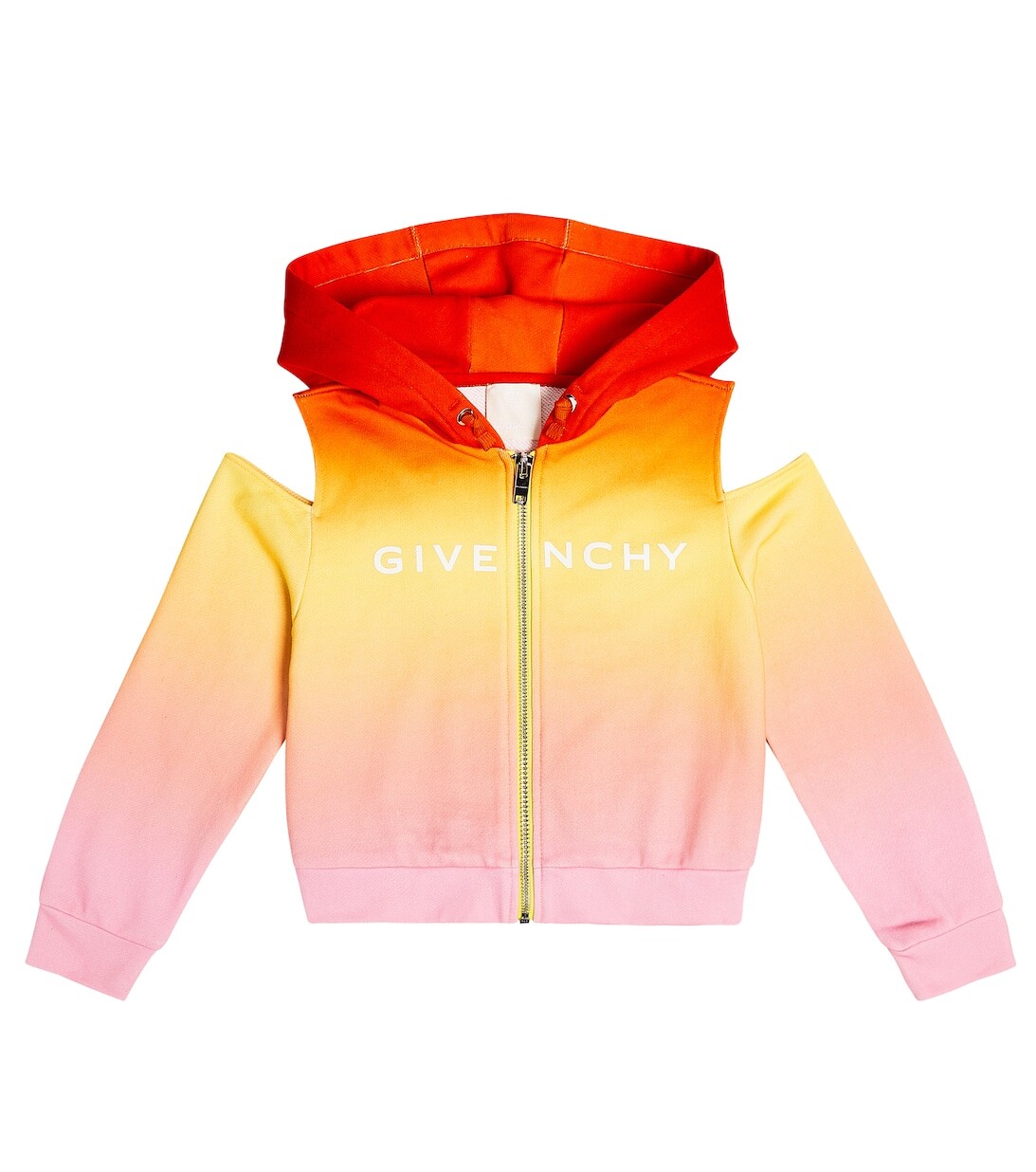 Худи из хлопкового джерси с эффектом "омбре" и логотипом Givenchy Kids, разноцветный
Худи из хлопкового джерси с эффектом "омбре" и логотипом Givenchy Kids, разноцветный