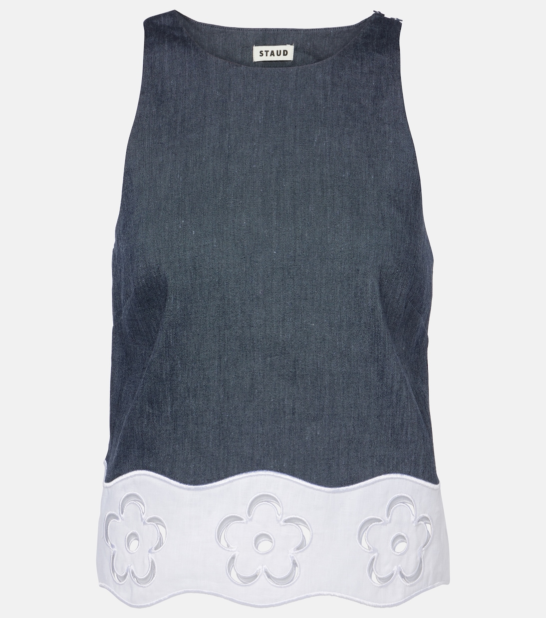 Пармский плиссированный топ-труба из смесового льна Staud, Chambray
Пармский плиссированный топ-труба из смесового льна Staud, Chambray