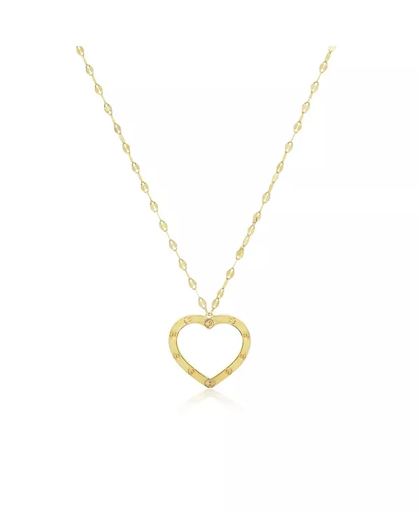 Мерцающее ожерелье с открытым сердцем, 14-каратное золото The Lovery, gold
Мерцающее ожерелье с открытым сердцем, 14-каратное золото The Lovery, gold