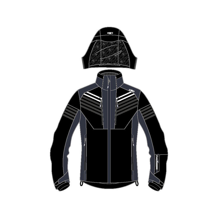 Мужская горнолыжная куртка CMP с капюшоном и застежкой-молнией 33W0967
Мужская горнолыжная куртка CMP с капюшоном и застежкой-молнией 33W0967