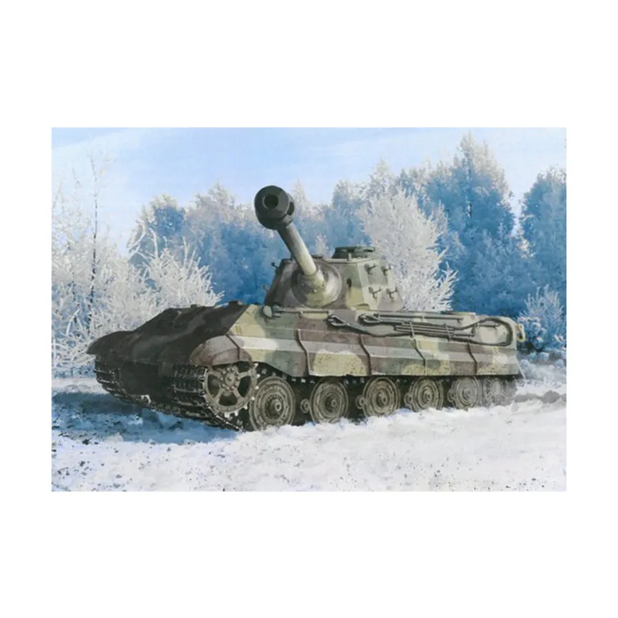 Kingtiger позднего производства с гусеницей нового образца s.Pz.Abt 560, Dragon Models - '39 to '45 Series - Germany (1:35)
Kingtiger позднего производства с гусеницей нового образца s.Pz.Abt 560, Dragon Models - '39 to '45 Series - Germany (1:35)
