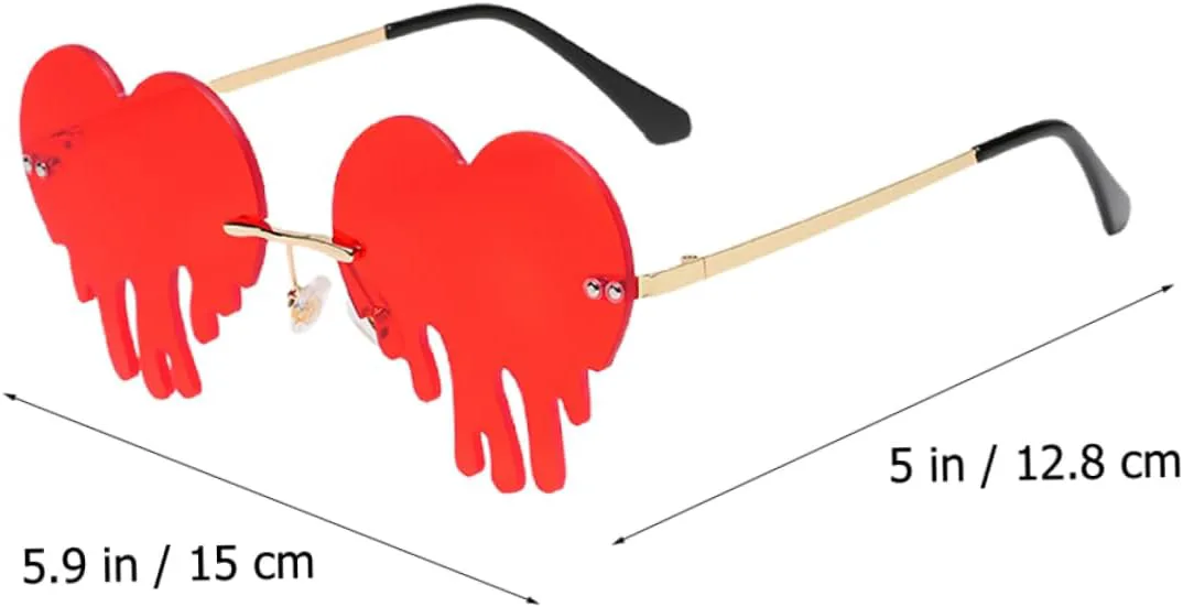 BESPORTBLE 1 пара солнцезащитных очков в форме сердца для женщин. Стильный дизайн без оправы. Пляжные очки для вечеринок. Повседневная мода. Легкий аксессуар
BESPORTBLE 1 пара солнцезащитных очков в форме сердца для женщин. Стильный дизайн без оправы. Пляжные очки для вечеринок. Повседневная мода. Легкий аксессуар