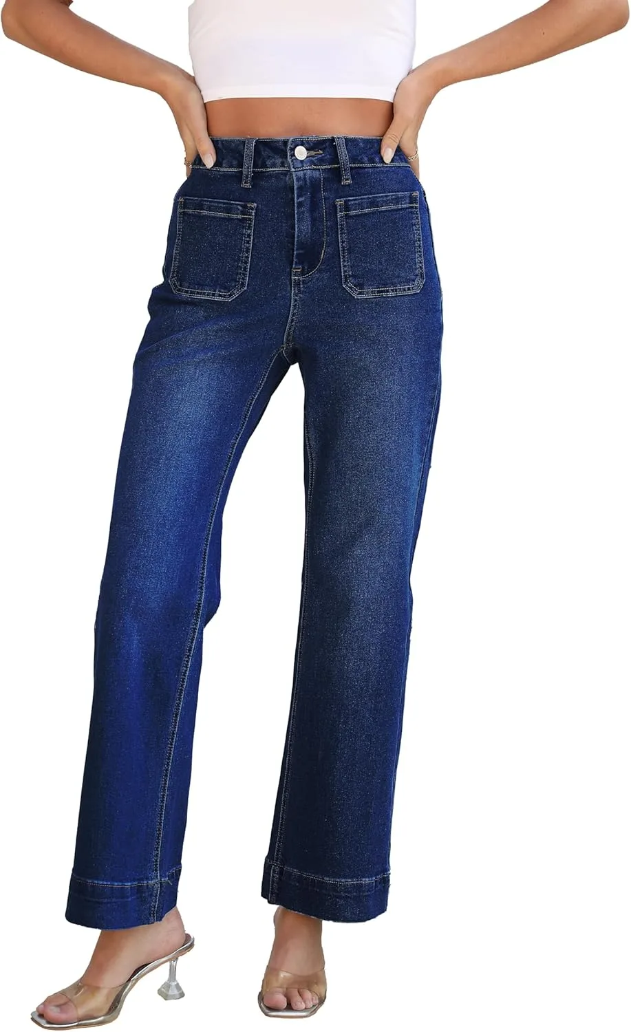 Женские джинсы Wide Leg с высокой посадкой и карманами Lunaaevi
Женские джинсы Wide Leg с высокой посадкой и карманами Lunaaevi