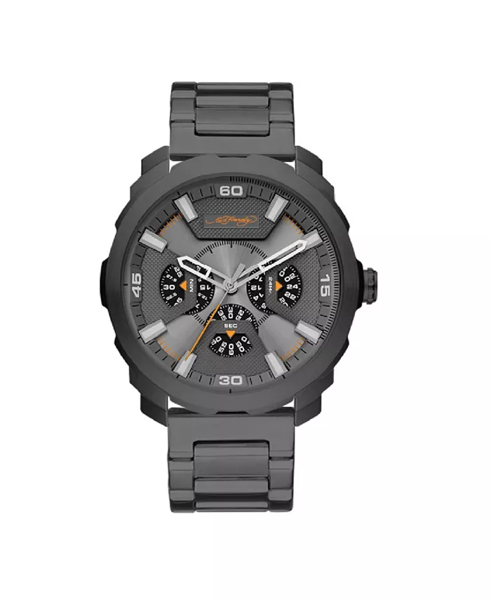 Мужские часы с металлическим браслетом Brushed Gunmetal, 46 мм Ed Hardy
Мужские часы с металлическим браслетом Brushed Gunmetal, 46 мм Ed Hardy