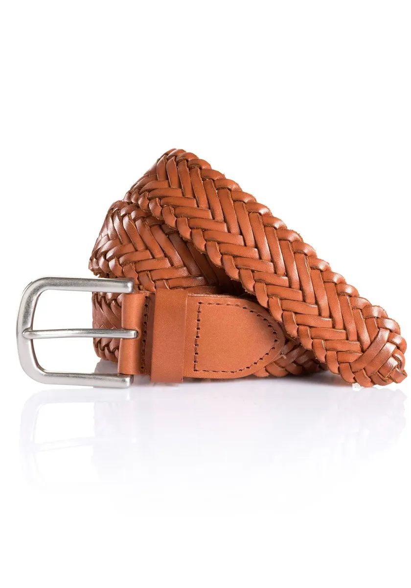 Ремень кожаный Cinque "ROM", плетеный ремень, коричневый
Ремень кожаный Cinque "ROM", плетеный ремень, коричневый
