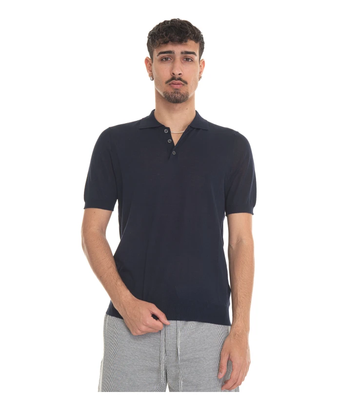 Легкая хлопковая рубашка поло Hindustrie, синий
Легкая хлопковая рубашка поло Hindustrie, синий