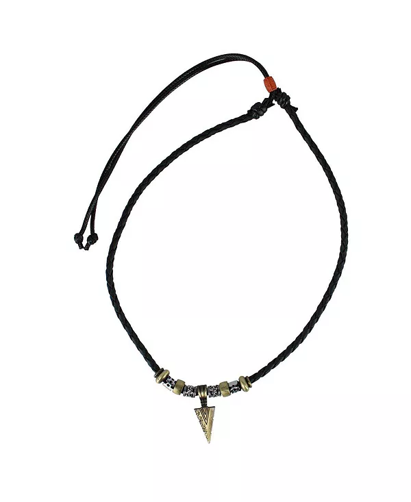 Регулируемое ожерелье из искусственной кожи с треугольниками и бусинами в стиле шайеннов Trafalgar, black
Регулируемое ожерелье из искусственной кожи с треугольниками и бусинами в стиле шайеннов Trafalgar, black