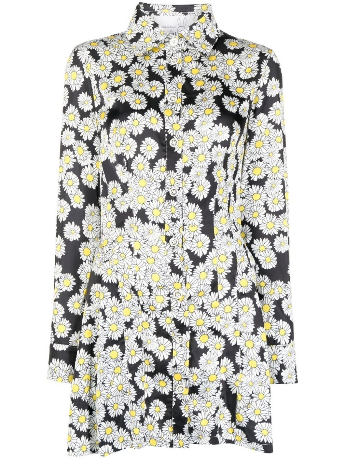 Платье-рубашка с цветочным принтом Natasha Zinko, черный
Платье-рубашка с цветочным принтом Natasha Zinko, черный