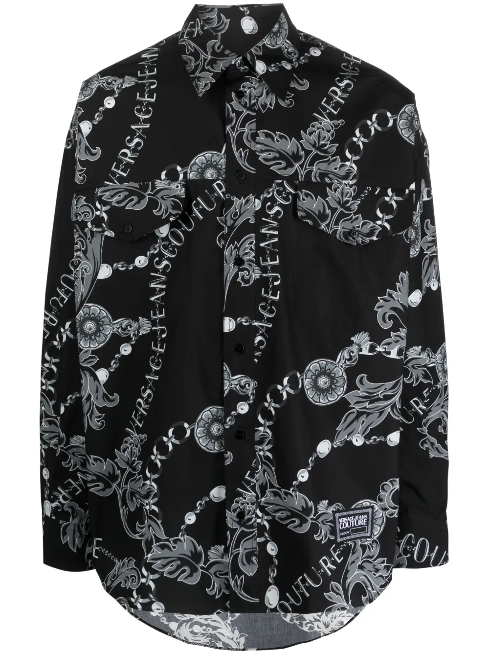 Рубашка с принтом Chain Couture Versace Jeans Couture, черный
Рубашка с принтом Chain Couture Versace Jeans Couture, черный