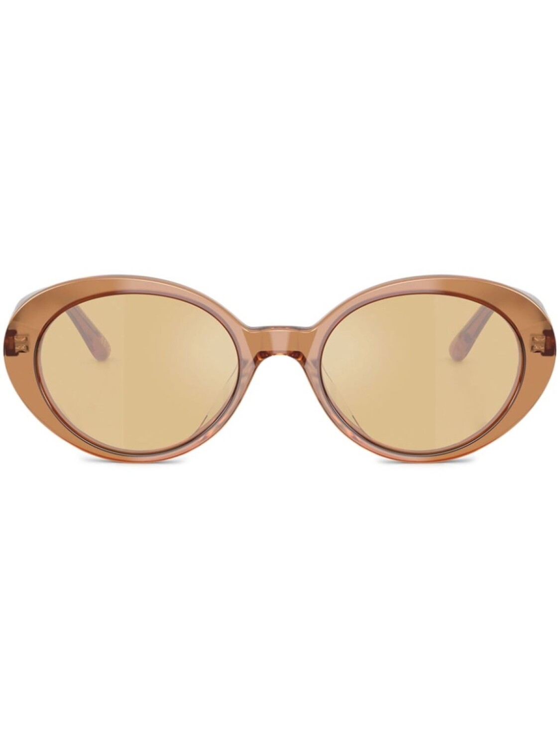 Солнцезащитные очки в круглой оправе Oliver Peoples, коричневый 
Солнцезащитные очки в круглой оправе Oliver Peoples, коричневый