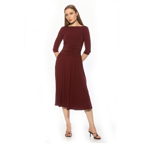 Женское платье макси с вырезом-лодочкой и заниженной талией Alexia Admor, бургундия
Женское платье макси с вырезом-лодочкой и заниженной талией Alexia Admor, бургундия