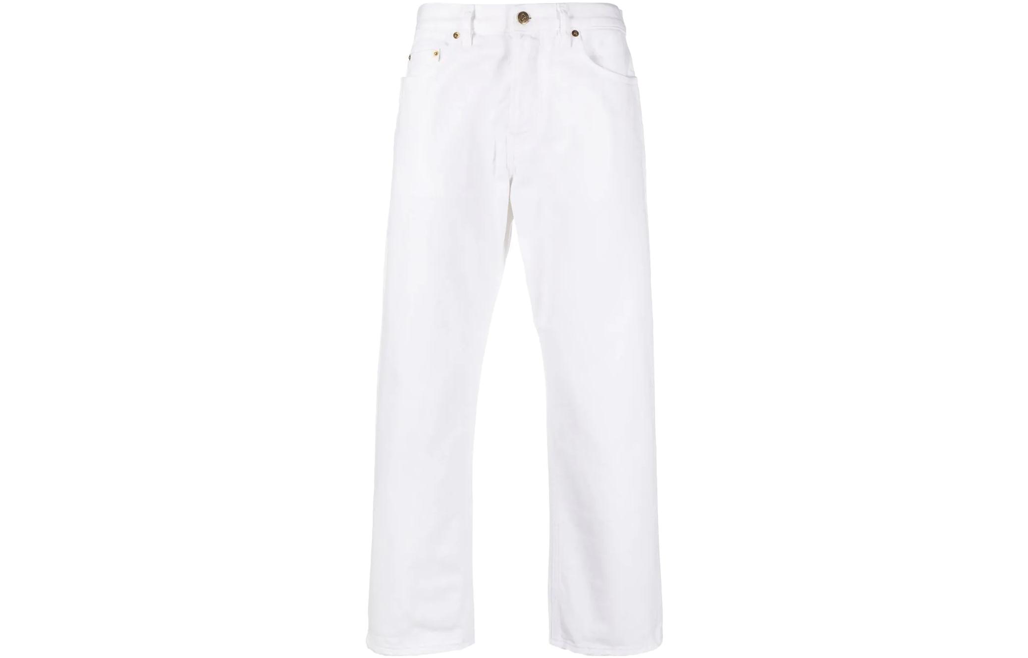 Джинсы со средней посадкой и рваным краем Golden Goose, экрю
Джинсы со средней посадкой и рваным краем Golden Goose, экрю