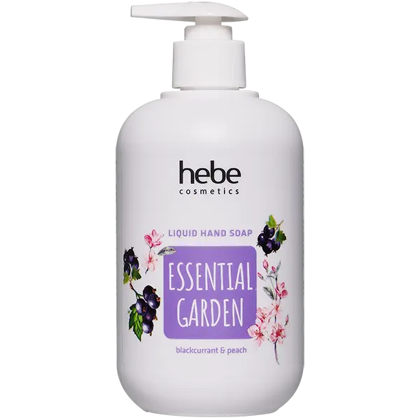 Жидкое мыло для рук, 500 мл Hebe Cosmetics Essential garden blackcurrant&peach 
Жидкое мыло для рук, 500 мл Hebe Cosmetics Essential garden blackcurrant&peach
