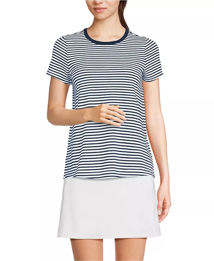 Женская футболка Power Performance с коротким рукавом и круглым вырезом Lands' End, белый
Женская футболка Power Performance с коротким рукавом и круглым вырезом Lands' End, белый