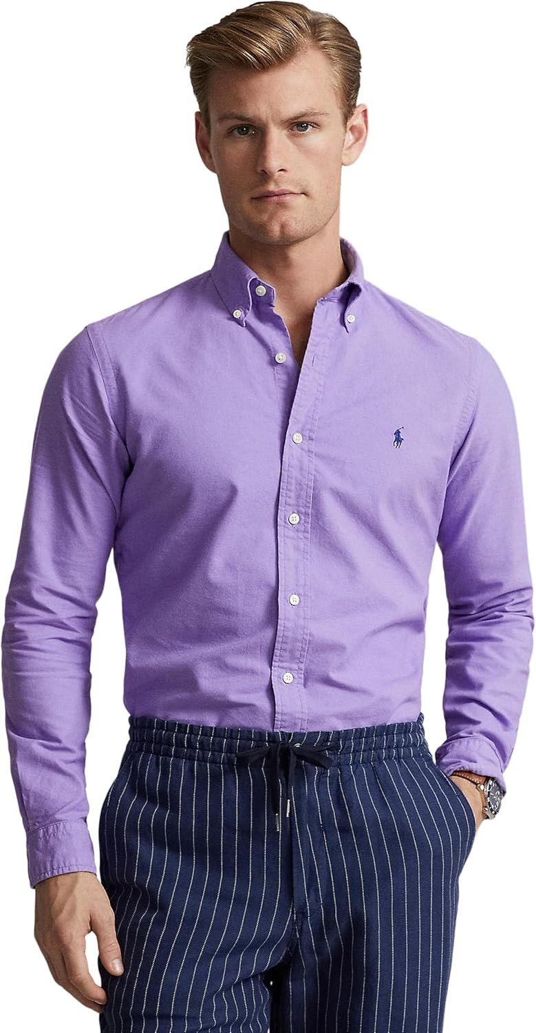 POLO RALPH LAUREN Мужская классическая рубашка Oxford с окраской в готовом виде, Purple
POLO RALPH LAUREN Мужская классическая рубашка Oxford с окраской в готовом виде, Purple