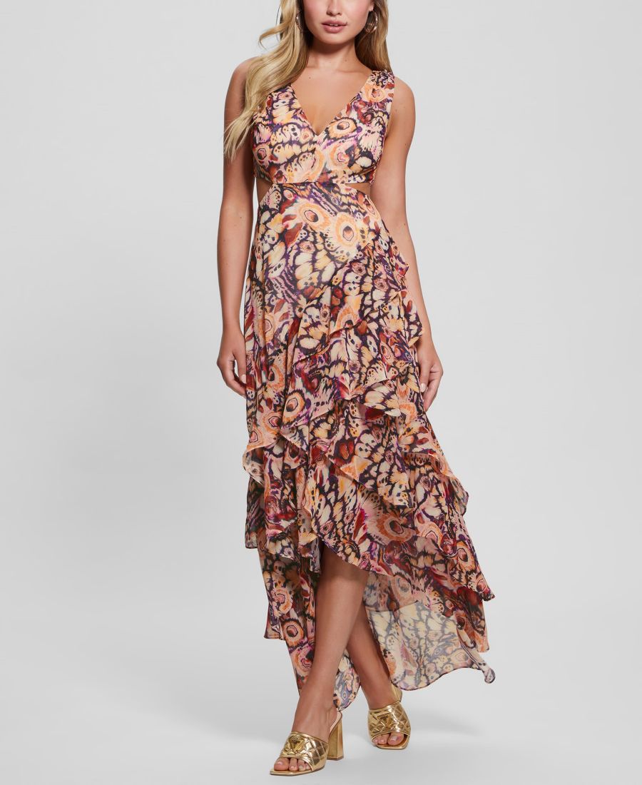 Женское длинное платье из шифона с оборками и асимметричным подолом GUESS, Multi
Женское длинное платье из шифона с оборками и асимметричным подолом GUESS, Multi