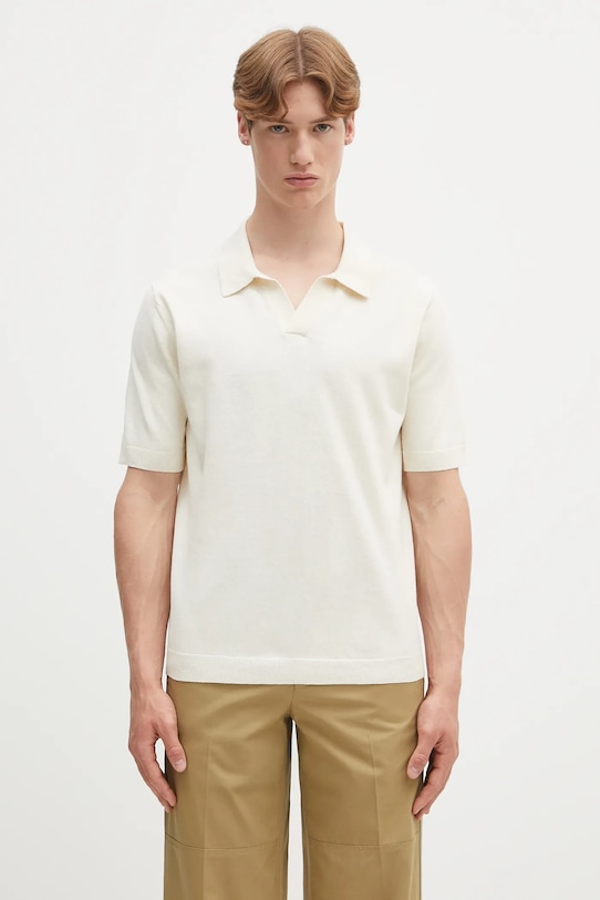 Поло Leif из хлопка и льна Norse Projects, бежевый
Поло Leif из хлопка и льна Norse Projects, бежевый