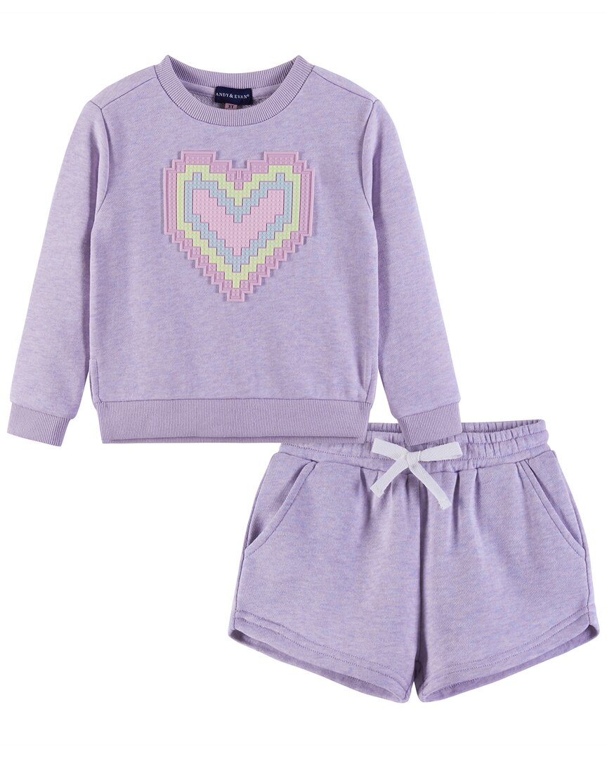 Энди и Эван Французский Терри Спортивный костюм с худи и шортами Andy & Evan, фиолетовый
Энди и Эван Французский Терри Спортивный костюм с худи и шортами Andy & Evan, фиолетовый