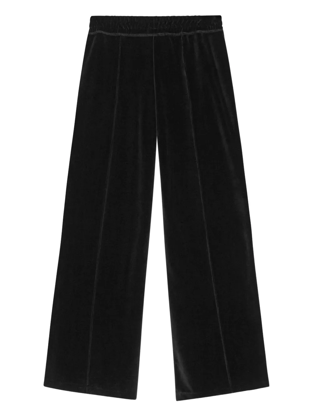 Прямые брюки с велюровыми вставками GANNI, черный
Прямые брюки с велюровыми вставками GANNI, черный