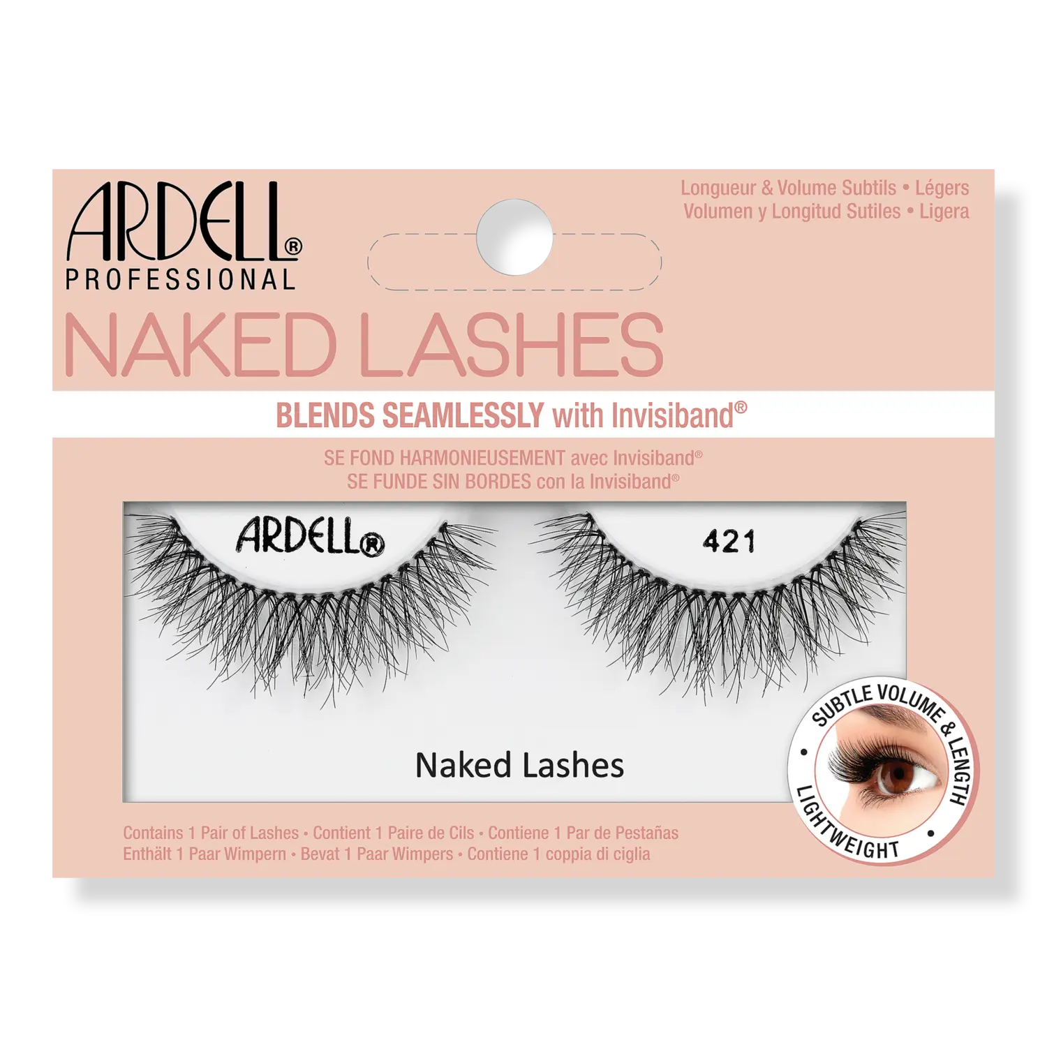 Накладные ресницы Naked #421, черный цвет Ardell
Накладные ресницы Naked #421, черный цвет Ardell