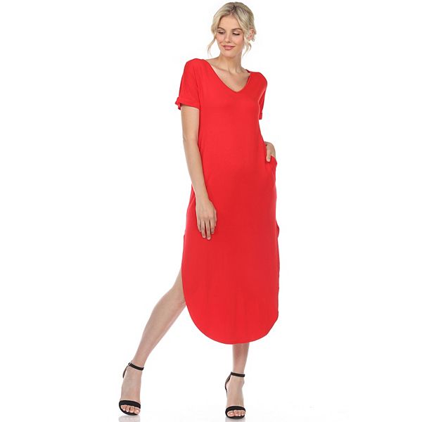 Женское платье макси с коротким рукавом и v-образным вырезом Wm Fashion, Red
Женское платье макси с коротким рукавом и v-образным вырезом Wm Fashion, Red