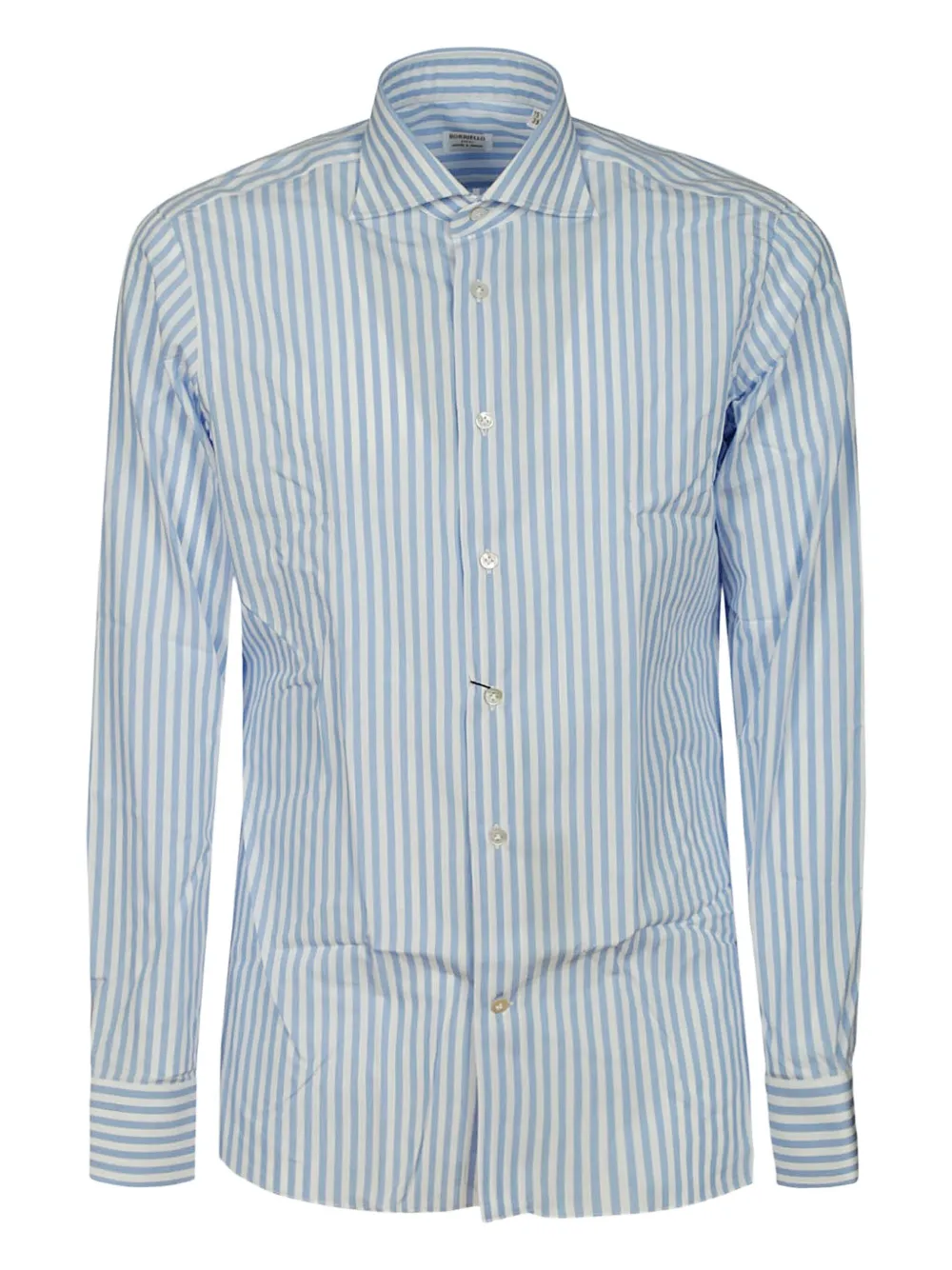 Рубашка в полоску с остроконечным воротником Borriello Napoli, синий
Рубашка в полоску с остроконечным воротником Borriello Napoli, синий