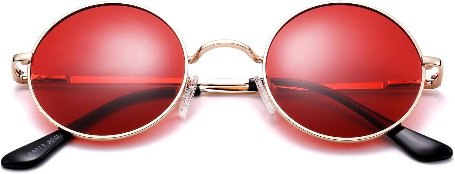 Солнцезащитные очки Pro Acme Small Round Polarized Sunglasses для мужчин и женщин, в стиле ретро, металлические, в стиле хиппи, с защитой от УФ-излучения UV400, G3 - Gold Frame/Transparent Red Lens
Солнцезащитные очки Pro Acme Small Round Polarized Sunglasses для мужчин и женщин, в стиле ретро, металлические, в стиле хиппи, с защитой от УФ-излучения UV400, G3 - Gold Frame/Transparent Red Lens