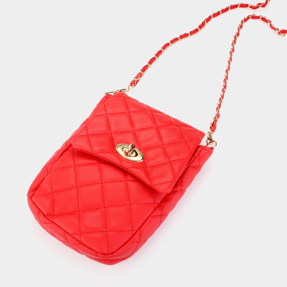 Стеганая мини-сумка через плечо из искусственной кожи FASHNZFAB, красный
Стеганая мини-сумка через плечо из искусственной кожи FASHNZFAB, красный