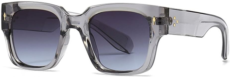 Модные мужские солнцезащитные очки с квадратными заклепками в стиле панк, градиентные очки с защитой от УФ-излучения UV400, женские темно-зеленые солнцезащитные очки WNCKSQ, Gray Gray Blue
Модные мужские солнцезащитные очки с квадратными заклепками в стиле панк, градиентные очки с защитой от УФ-излучения UV400, женские темно-зеленые солнцезащитные очки WNCKSQ, Gray Gray Blue