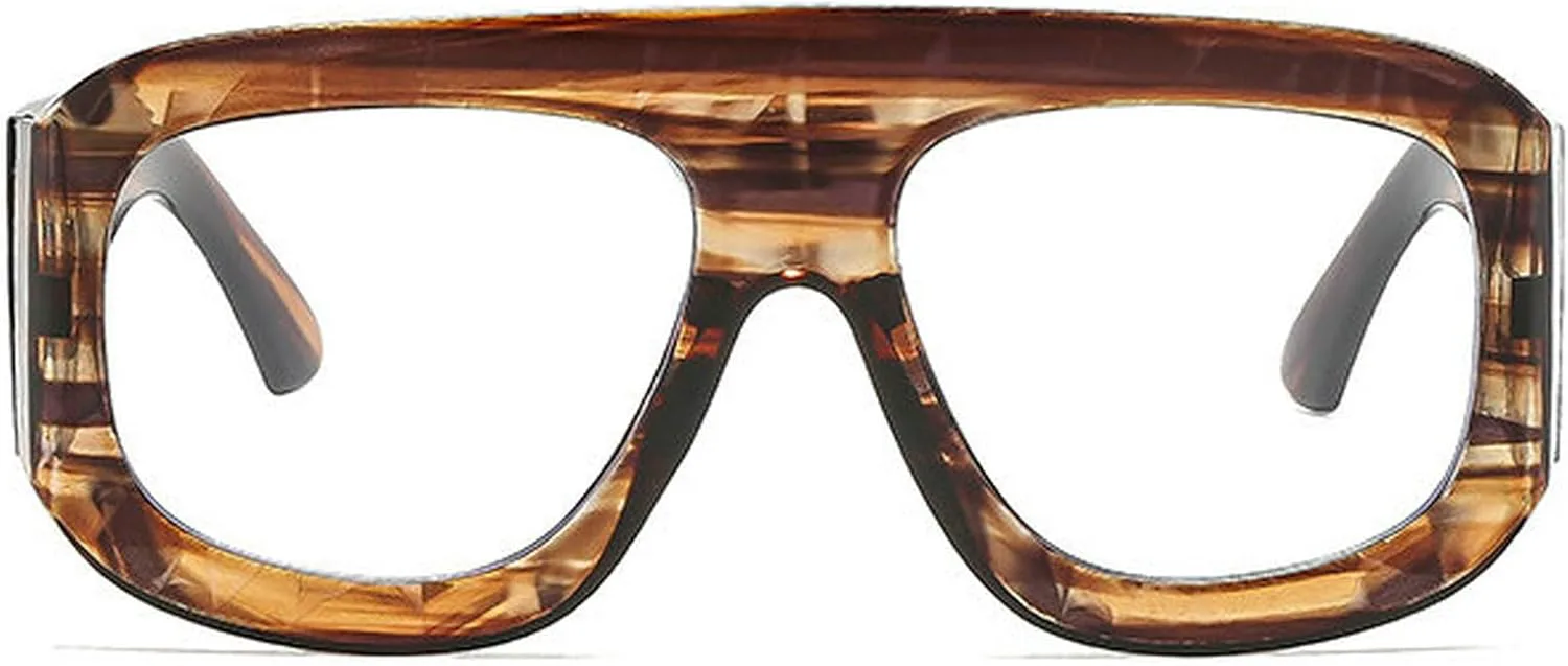 COTIA Модные квадратные солнцезащитные очки большого размера для женщин и мужчин, с толстой оправой, широкими дужками, в винтажном панк-стиле, Wood Grain Clear
COTIA Модные квадратные солнцезащитные очки большого размера для женщин и мужчин, с толстой оправой, широкими дужками, в винтажном панк-стиле, Wood Grain Clear
