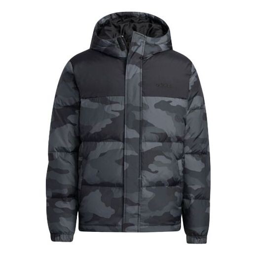 Пуховик adidas neo Zipper Cardigan Short Camouflage hooded down Jacket Black, черный 
Пуховик adidas neo Zipper Cardigan Short Camouflage hooded down Jacket Black, черный