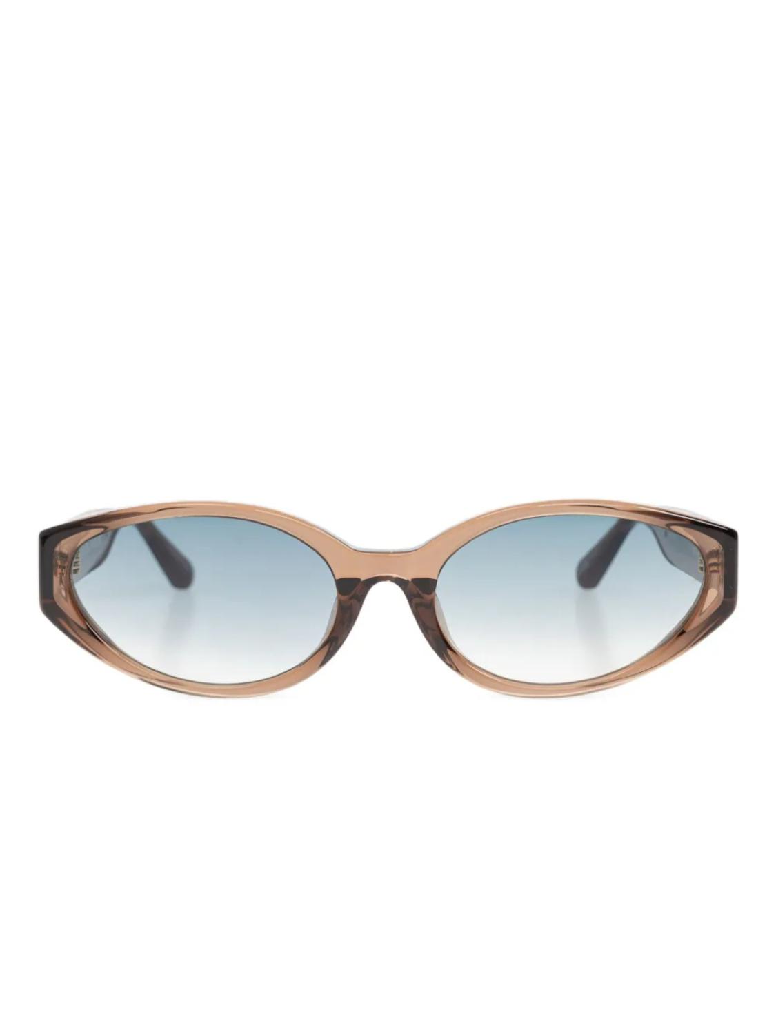 Солнцезащитные очки в овальной оправе Linda Farrow, коричневый
Солнцезащитные очки в овальной оправе Linda Farrow, коричневый