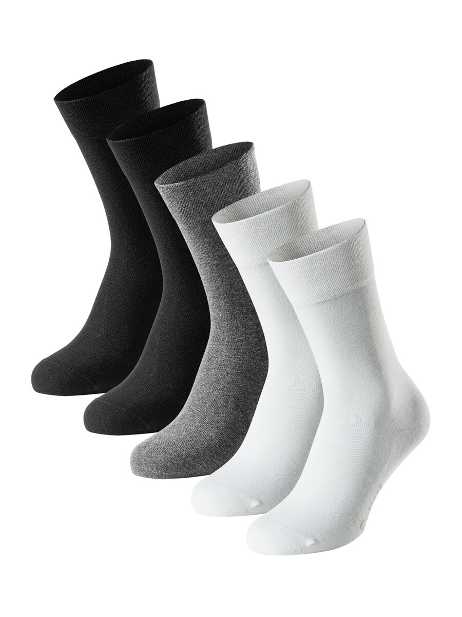 Носки SCHIESSER Bluebird, серый/белый
Носки SCHIESSER Bluebird, серый/белый