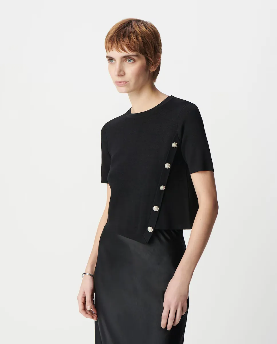 Женский свитер с короткими рукавами IKKS, черный
Женский свитер с короткими рукавами IKKS, черный