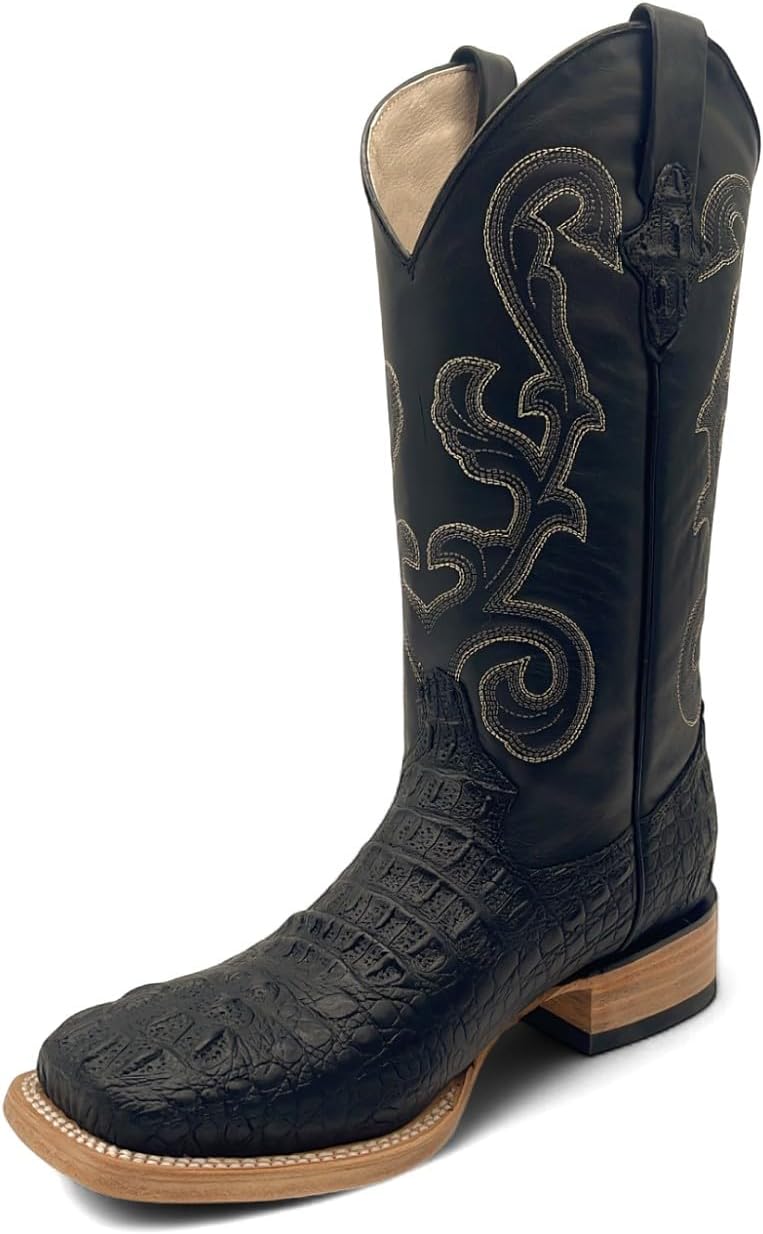 Кожаные ковбойские сапоги для мужчин Western Shops с квадратным носком с тиснением под аллигатора и крокодила The Western Shops, черный
Кожаные ковбойские сапоги для мужчин Western Shops с квадратным носком с тиснением под аллигатора и крокодила The Western Shops, черный